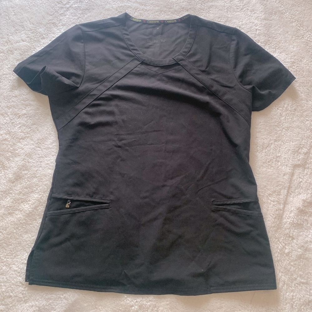 Women’s Careisma Black Scrub Top